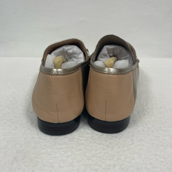 Coach Loafers Helena C-Chain Metallic Leather Champagne Pink Women's Size 7 - Picture 4 of 9